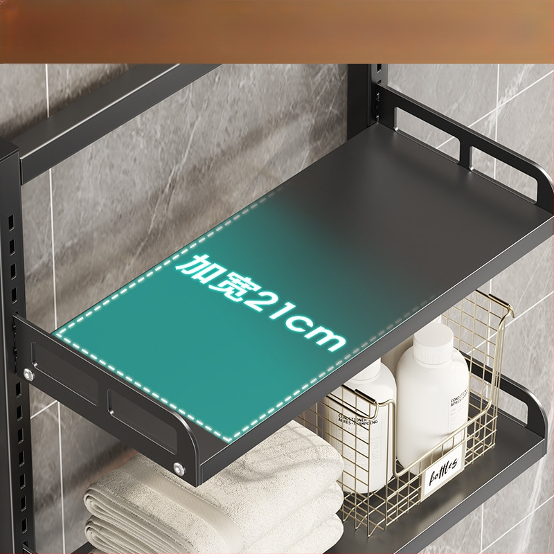 Longxia 0173-S012 3 aukštų grindų vonios kambario stovas tualetai ir skalbimo mašinai, apkrova 20 kg, paviršiaus dažai kepimo