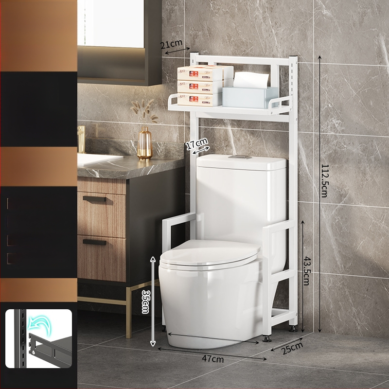 Longxia 0173-S012 3 aukštų grindų vonios kambario stovas tualetai ir skalbimo mašinai, apkrova 20 kg, paviršiaus dažai kepimo