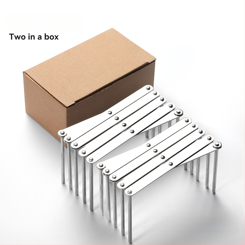 Nerūdijančio plieno ištemptinis sulankstomas šoninis laikiklis plokštėms ir puodų dangteliams laikyti, išardomas daugiakryptis virtuvės organizatorius