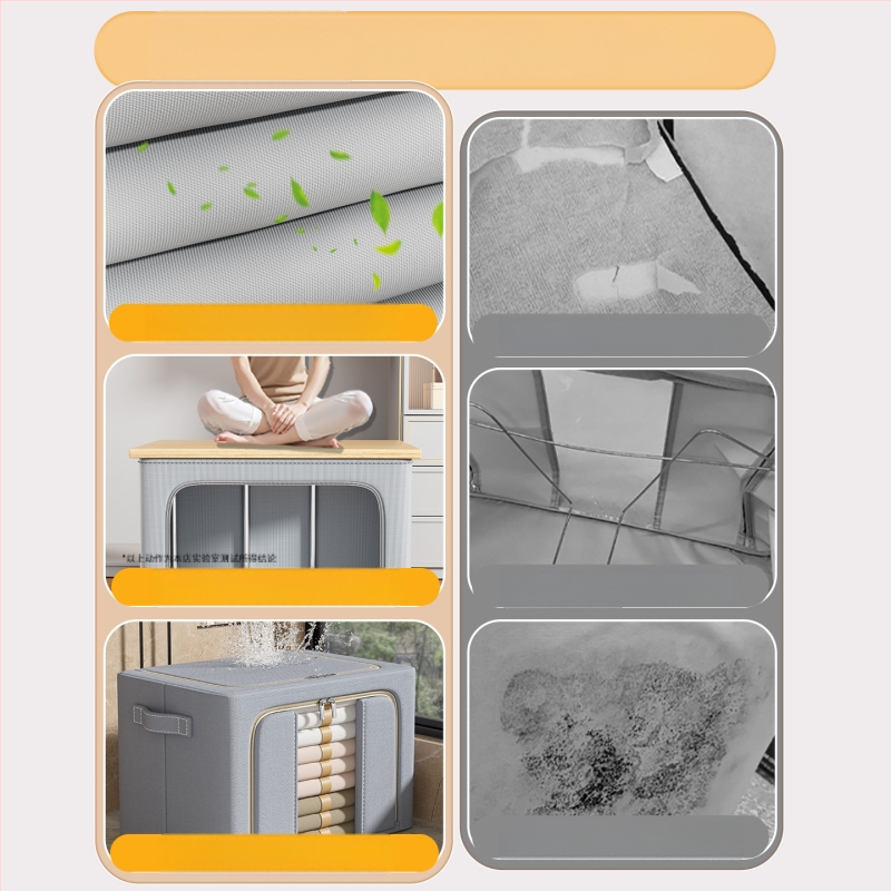 Kutija za skladištenje od Oxford tkanine, sklopiva, s ručkom, kapacitet 100–150 L