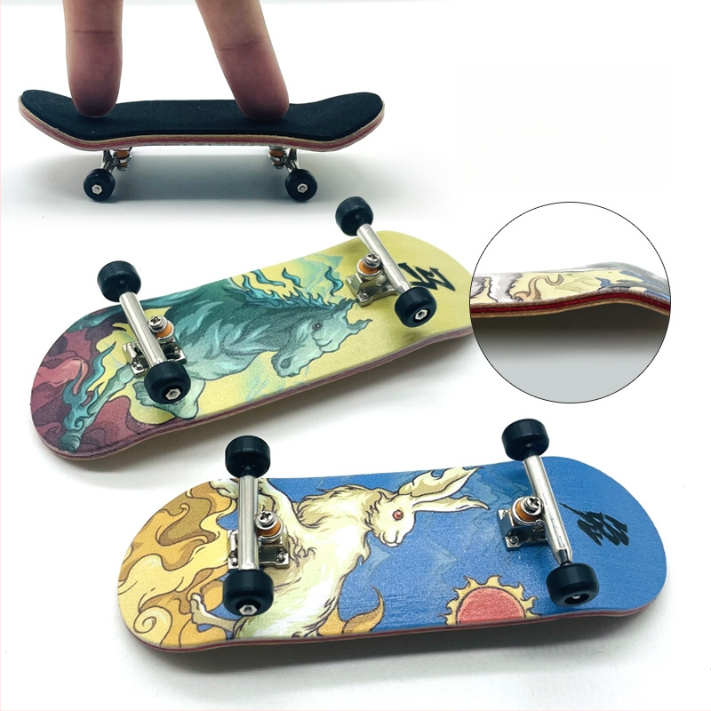 Skateboard ALF, medinė, dvigubas sūpynės mechanizmas, Alf-zodiac kolekcija