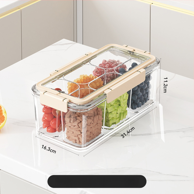 Prieskonių laikymo dėžutė, atspari drėgmei ir uždarinta, maisto kokybės, kvadratinė forma, talpa 2,1–3 L