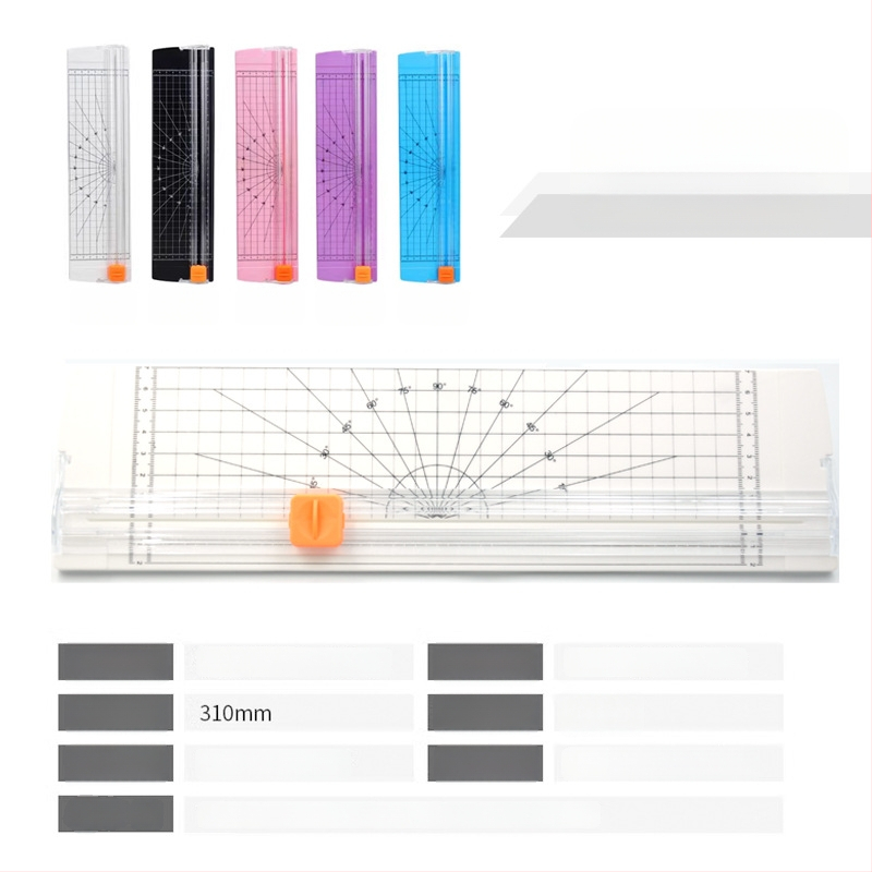 Tăietor de hârtie A4, manual, corp din plastic, model 810 bidirecțional