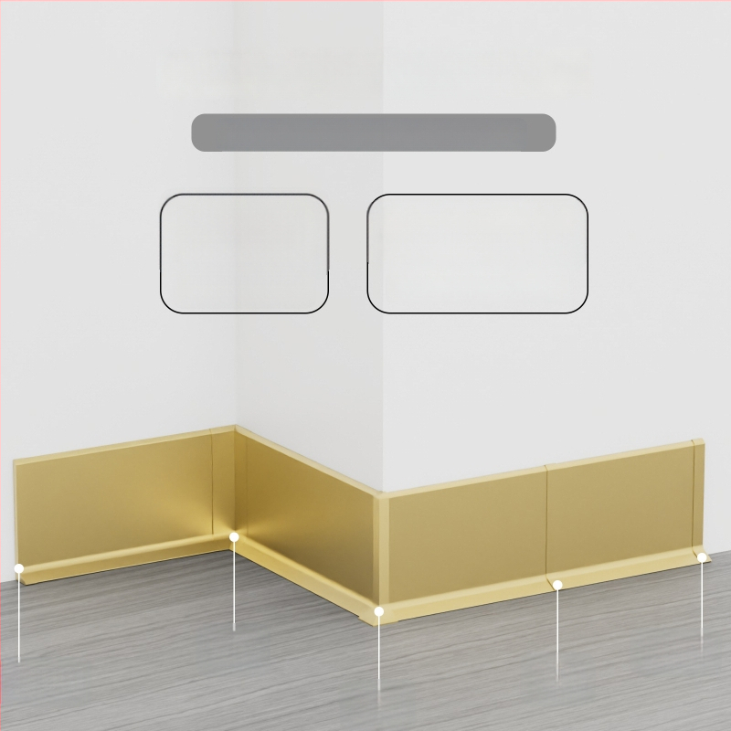 Aliuminio lydinio lipnioji apdailos plokštė – be gręžimo, klijavimas, plokščias modernus minimalistinis stilius