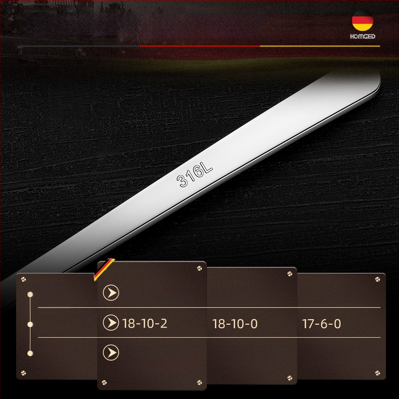 316 nerūdijančio plieno šaukštelio ir šakutės rinkinys, korėjiečio stiliaus, veidrodinis poliravimas, šiuolaikinis minimalistinis dizainas