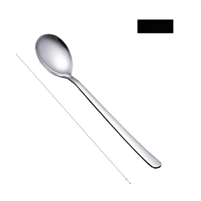 316 nerūdijančio plieno šaukštelio ir šakutės rinkinys, korėjiečio stiliaus, veidrodinis poliravimas, šiuolaikinis minimalistinis dizainas