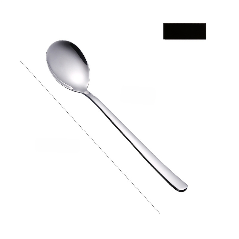 316 nerūdijančio plieno šaukštelio ir šakutės rinkinys, korėjiečio stiliaus, veidrodinis poliravimas, šiuolaikinis minimalistinis dizainas