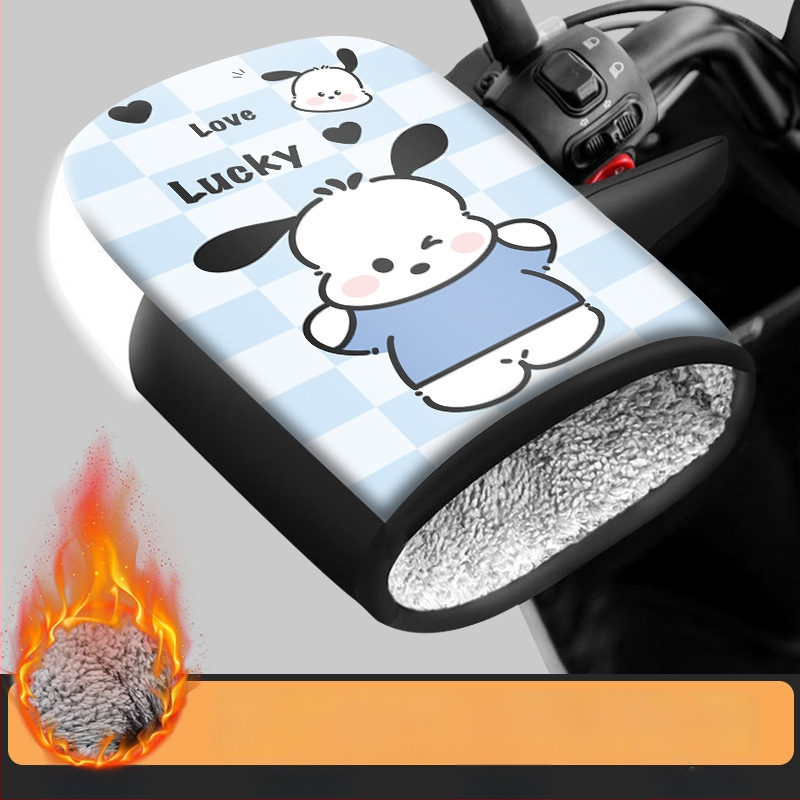 Ziemas rokturu vāciņi elektriskajiem transportlīdzekļiem | PU materiāls, bieza, universāls, pieaugušajiem, pārvietošanai un velosipēdu braukšanai