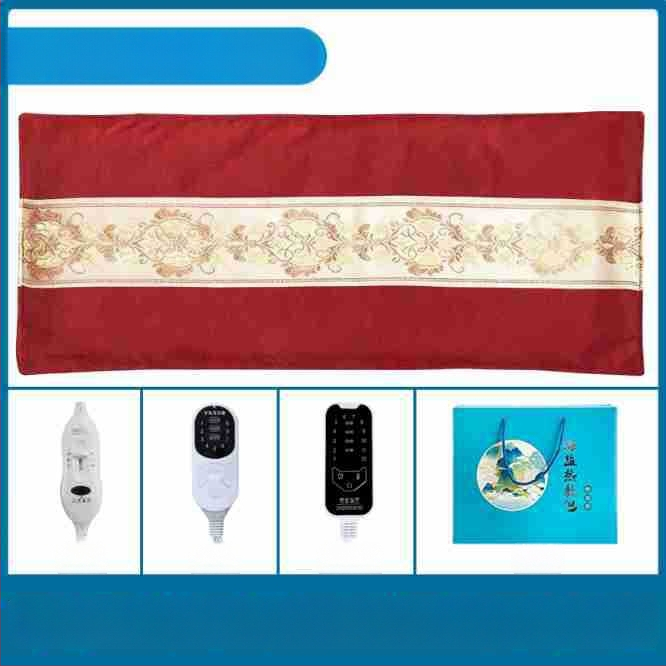 Elektrinis jūros druskos karšto kompreso maišelis namų naudojimui, 40–70°C, 100W, 220V, 2,2 kg, 1–12 režimų, juosmens/pečių/kelių apsauga