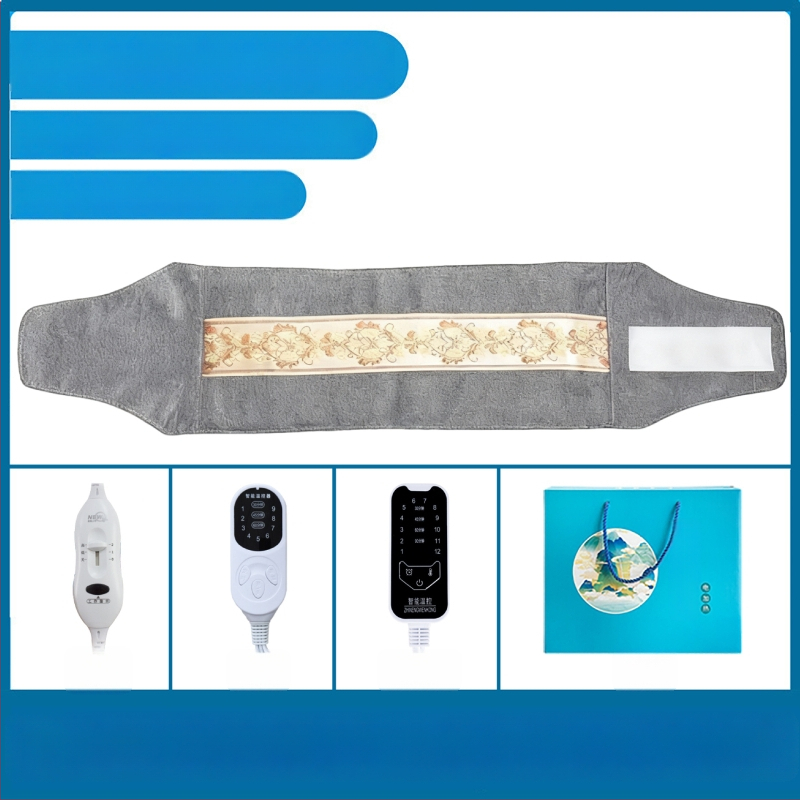 Elektrinis jūros druskos karšto kompreso maišelis namų naudojimui, 40–70°C, 100W, 220V, 2,2 kg, 1–12 režimų, juosmens/pečių/kelių apsauga