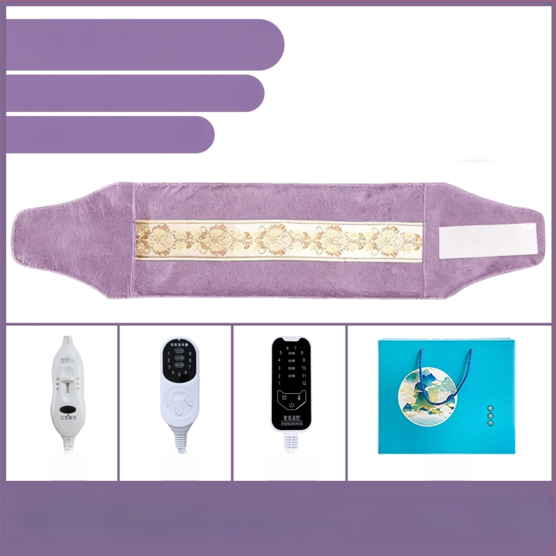 Elektrinis jūros druskos karšto kompreso maišelis namų naudojimui, 40–70°C, 100W, 220V, 2,2 kg, 1–12 režimų, juosmens/pečių/kelių apsauga