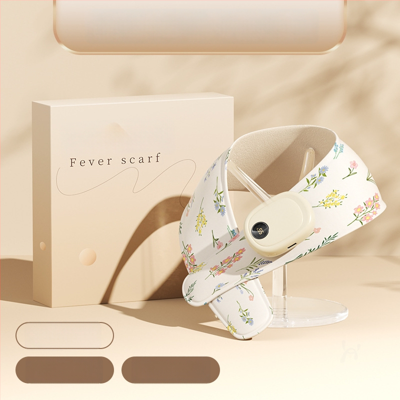 Grafeno šildomas kaklo skara su pečių apsauga, išmanus temperatūros reguliavimas, 5V, 35–55°C