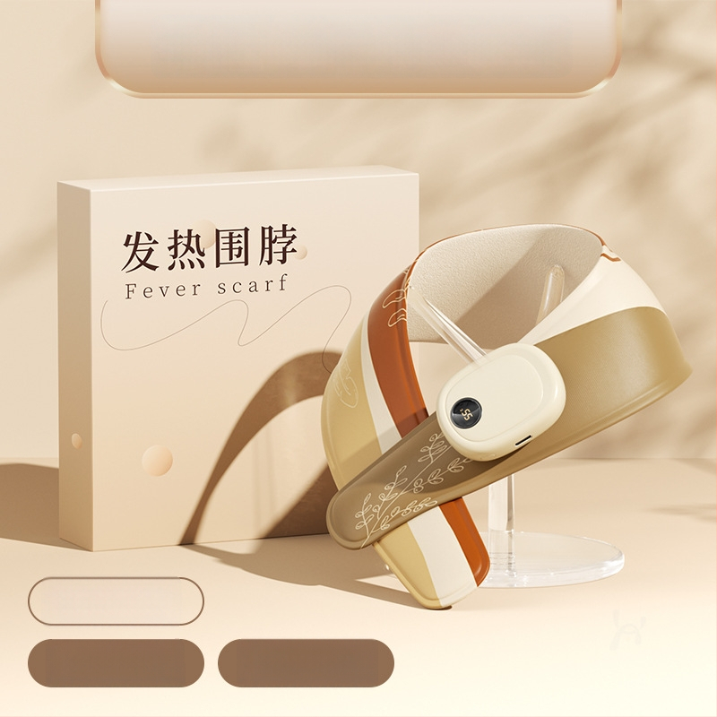 Grafeno šildomas kaklo skara su pečių apsauga, išmanus temperatūros reguliavimas, 5V, 35–55°C