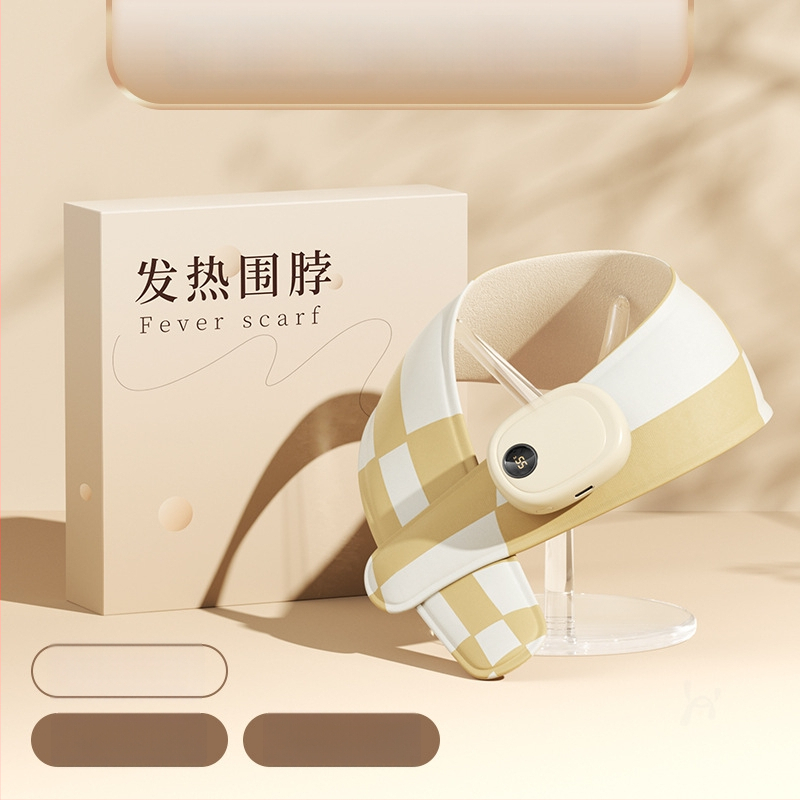 Grafeno šildomas kaklo skara su pečių apsauga, išmanus temperatūros reguliavimas, 5V, 35–55°C