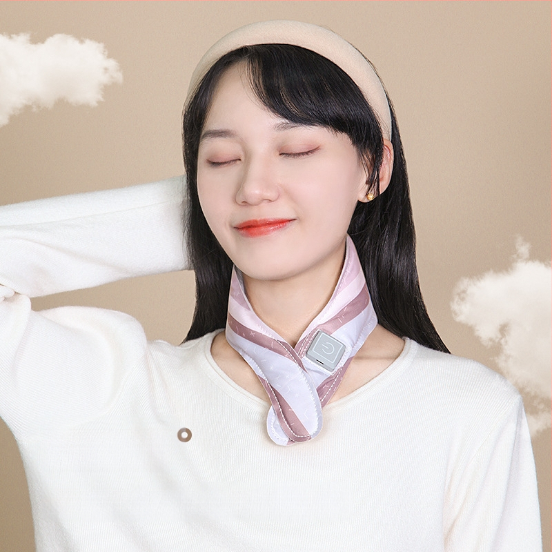 Grafeno šildomas kaklo skara su pečių apsauga, išmanus temperatūros reguliavimas, 5V, 35–55°C