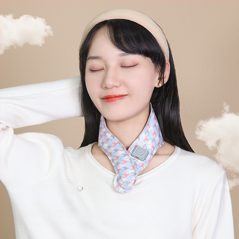 Grafeno šildomas kaklo skara su pečių apsauga, išmanus temperatūros reguliavimas, 5V, 35–55°C