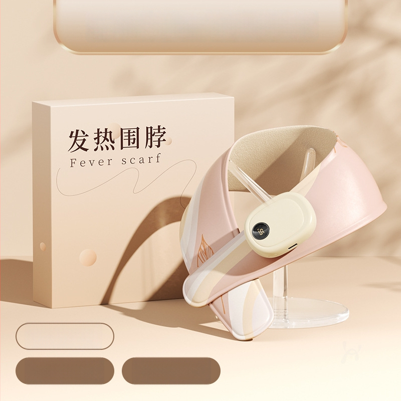 Grafeno šildomas kaklo skara su pečių apsauga, išmanus temperatūros reguliavimas, 5V, 35–55°C