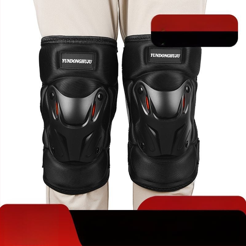 Velosipēdu ceļgalu un elkoņu aizsargi, ciets korpuss, flīsa odere, pretvēja, ziemas aizsardzība