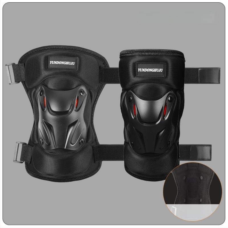 Velosipēdu ceļgalu un elkoņu aizsargi, ciets korpuss, flīsa odere, pretvēja, ziemas aizsardzība