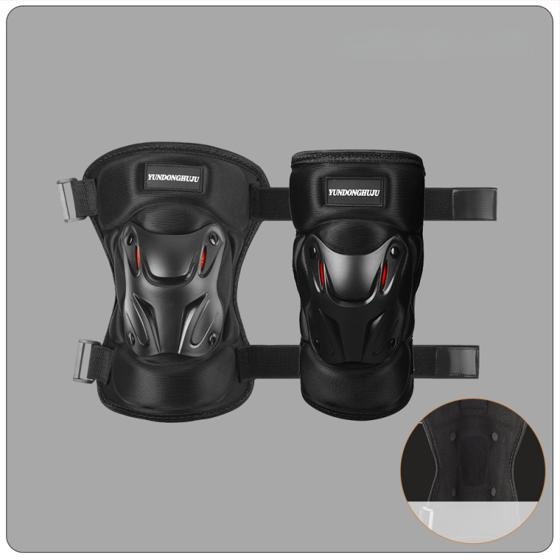 Velosipēdu ceļgalu un elkoņu aizsargi, ciets korpuss, flīsa odere, pretvēja, ziemas aizsardzība