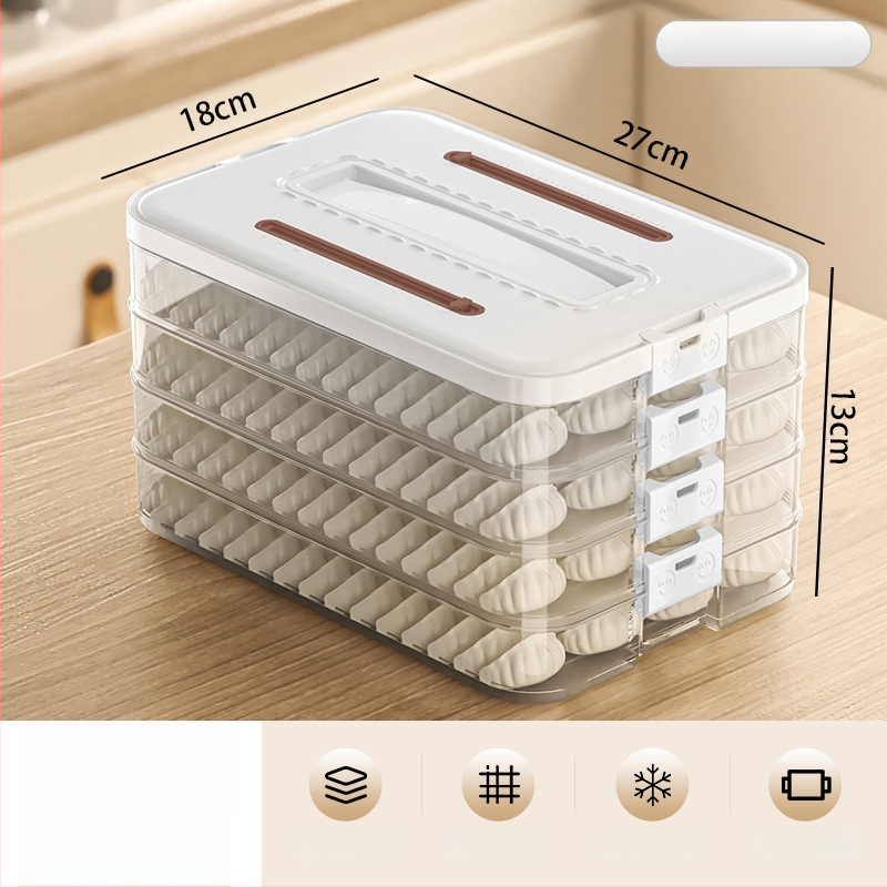 Arnoldin plastikinė koldūnų laikymo dėžutė – uždaryta, nešiojama, paprastas ir modernus dizainas