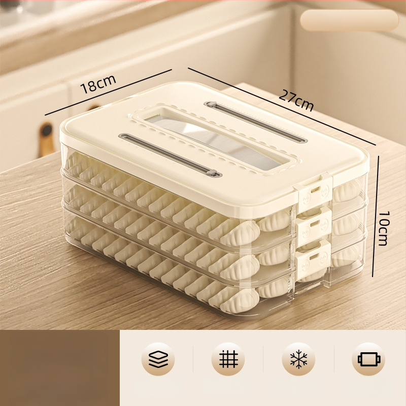 Arnoldin plastikinė koldūnų laikymo dėžutė – uždaryta, nešiojama, paprastas ir modernus dizainas