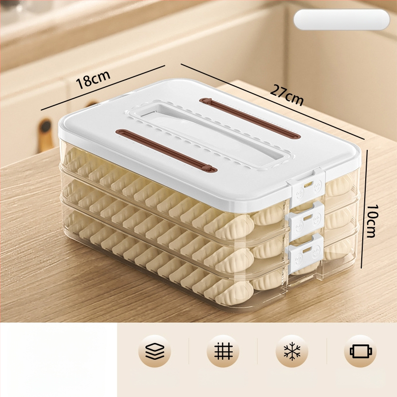 Arnoldin plastikinė koldūnų laikymo dėžutė – uždaryta, nešiojama, paprastas ir modernus dizainas