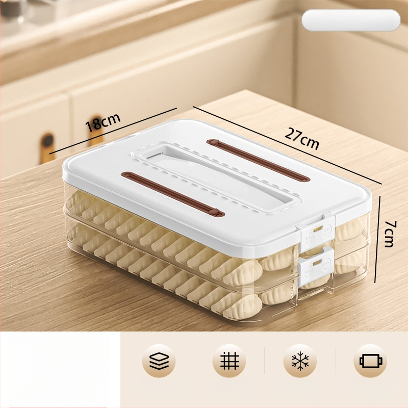 Arnoldin plastikinė koldūnų laikymo dėžutė – uždaryta, nešiojama, paprastas ir modernus dizainas