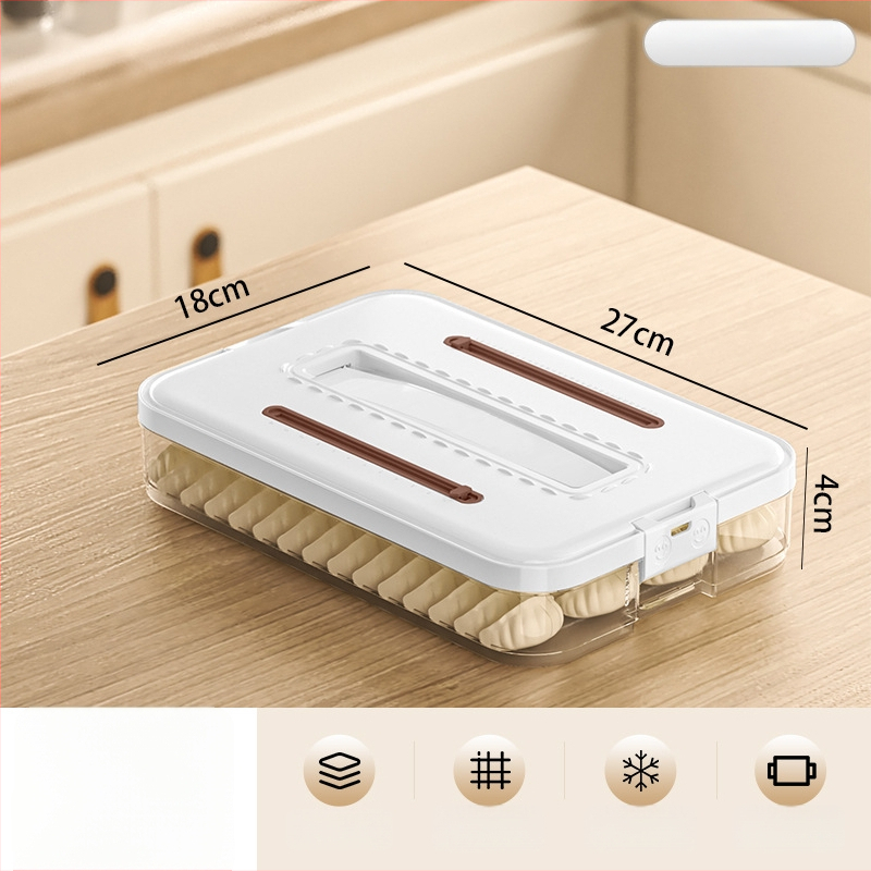 Arnoldin plastikinė koldūnų laikymo dėžutė – uždaryta, nešiojama, paprastas ir modernus dizainas