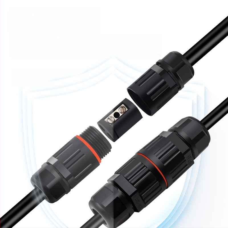 Mini vandeniui atsparus jungtis lauko naudojimui su pass-through — Cow Hours