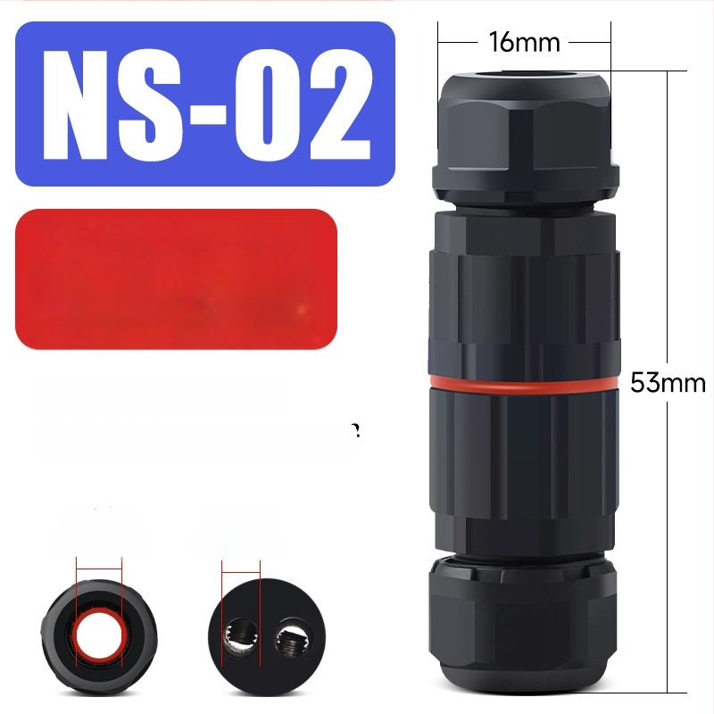 Mini vandeniui atsparus jungtis lauko naudojimui su pass-through — Cow Hours