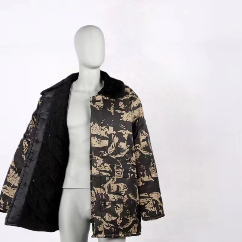 MWY Žiemos kamufliažinė striukė, unisex, šilta, vėjo atspari, dėvėjimu atspari, audinys: cheminiai pluoštai