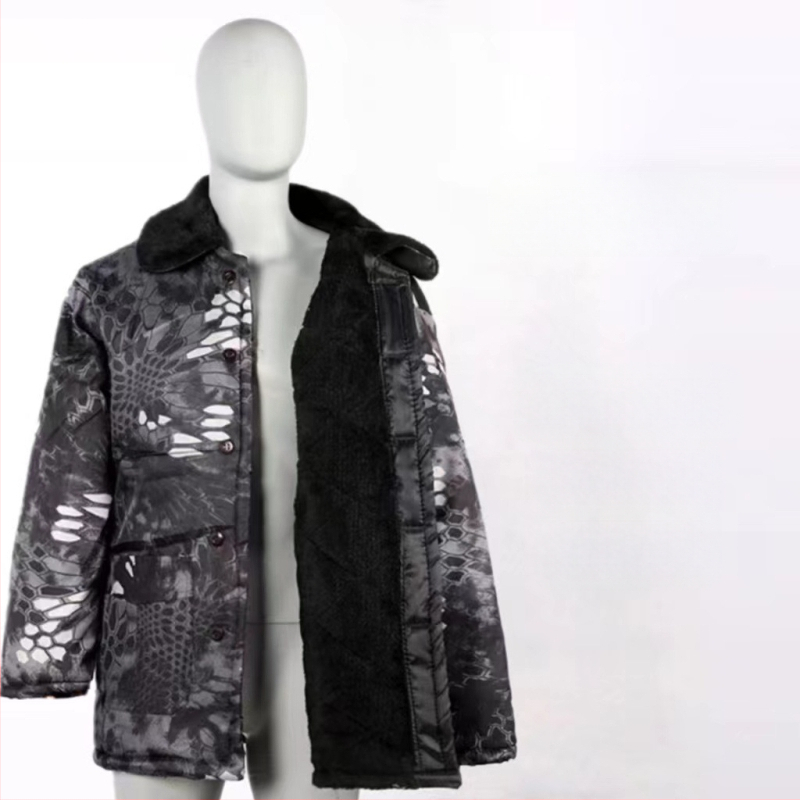 MWY Žiemos kamufliažinė striukė, unisex, šilta, vėjo atspari, dėvėjimu atspari, audinys: cheminiai pluoštai