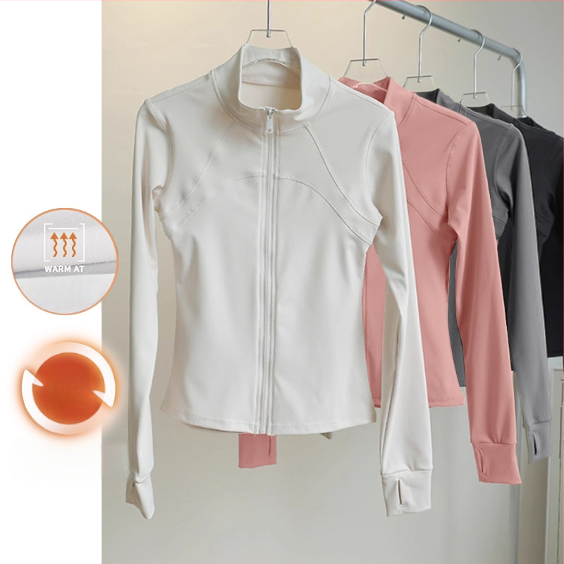 Ženski fitness top za jogu – stojeći ovratnik, uski kroj, smjesa kemijskih vlakana, 82,5% poliestera, WT5149