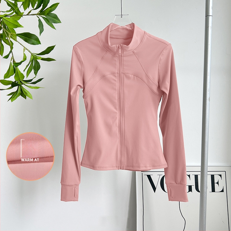 Ženski fitness top za jogu – stojeći ovratnik, uski kroj, smjesa kemijskih vlakana, 82,5% poliestera, WT5149