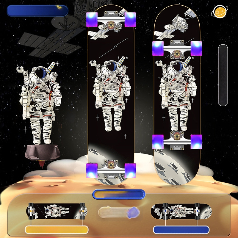 Riedlentė SWAY, septynių sluoksnių klevų lenta, dvigubas rocker, bendram naudojimui