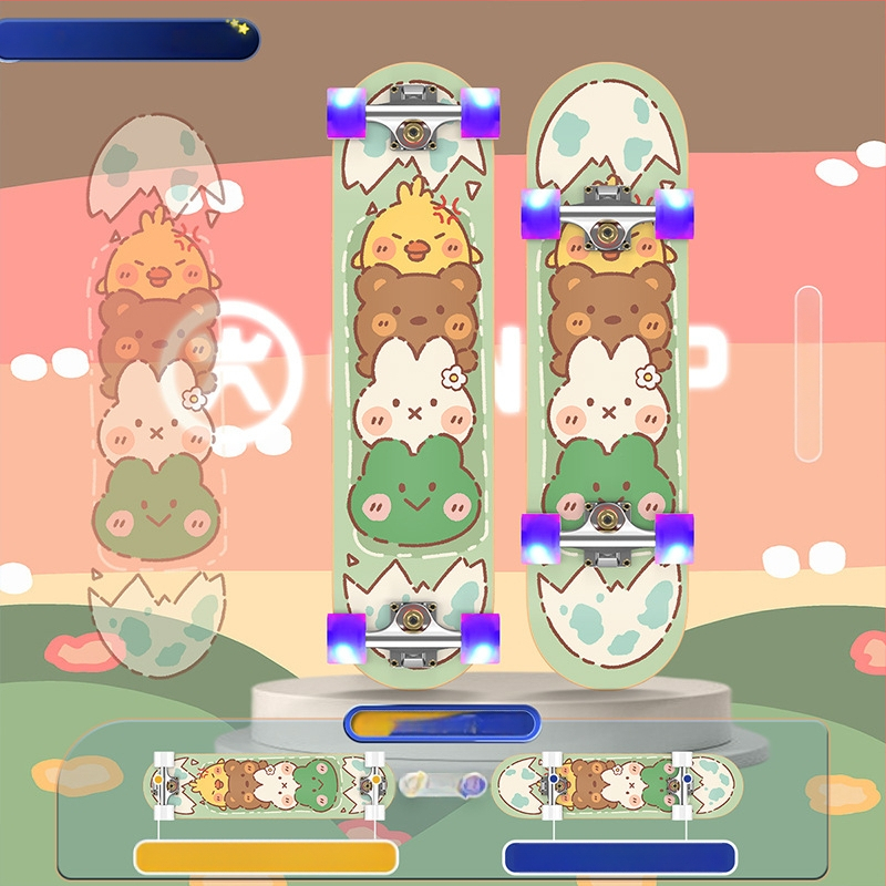 Riedlentė SWAY, septynių sluoksnių klevų lenta, dvigubas rocker, bendram naudojimui