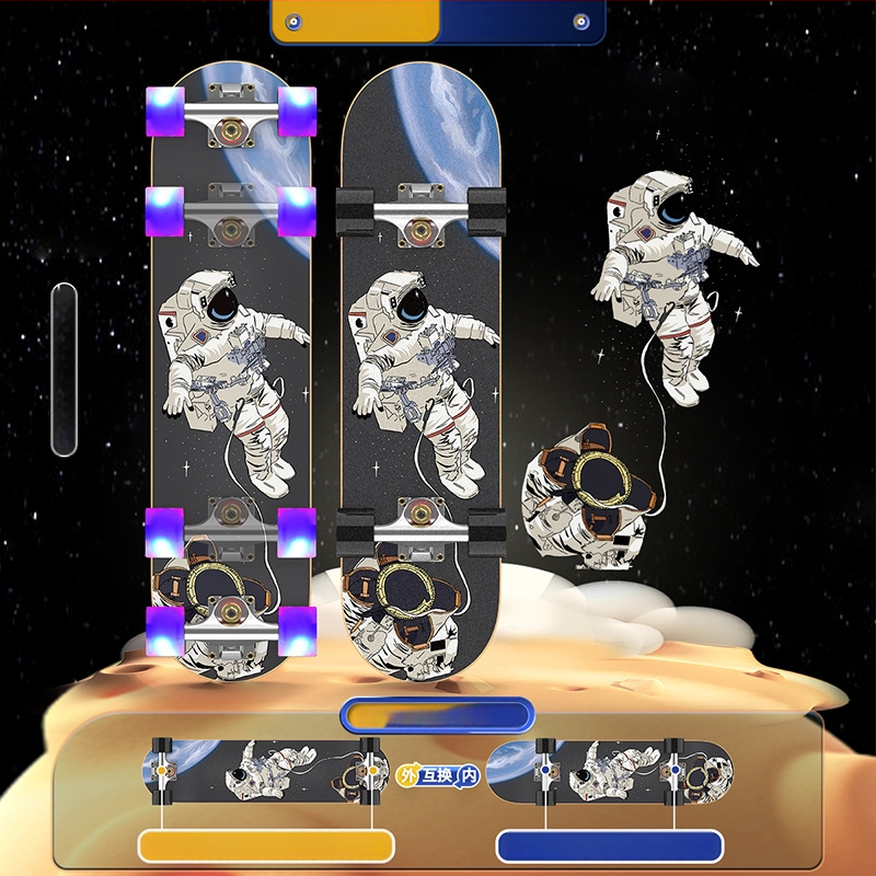 Riedlentė SWAY, septynių sluoksnių klevų lenta, dvigubas rocker, bendram naudojimui