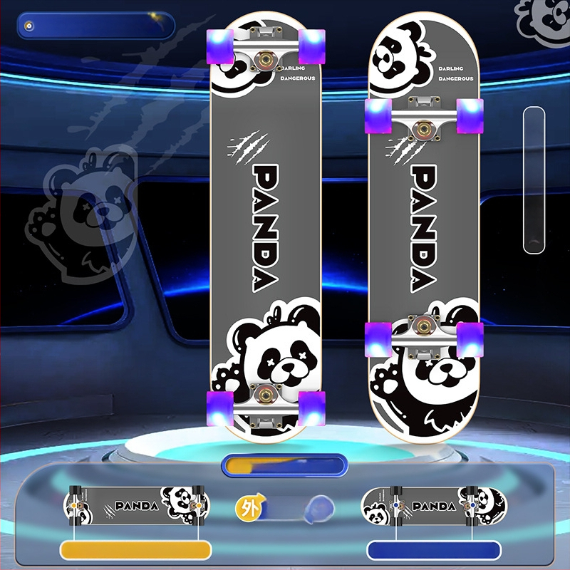 Riedlentė SWAY, septynių sluoksnių klevų lenta, dvigubas rocker, bendram naudojimui