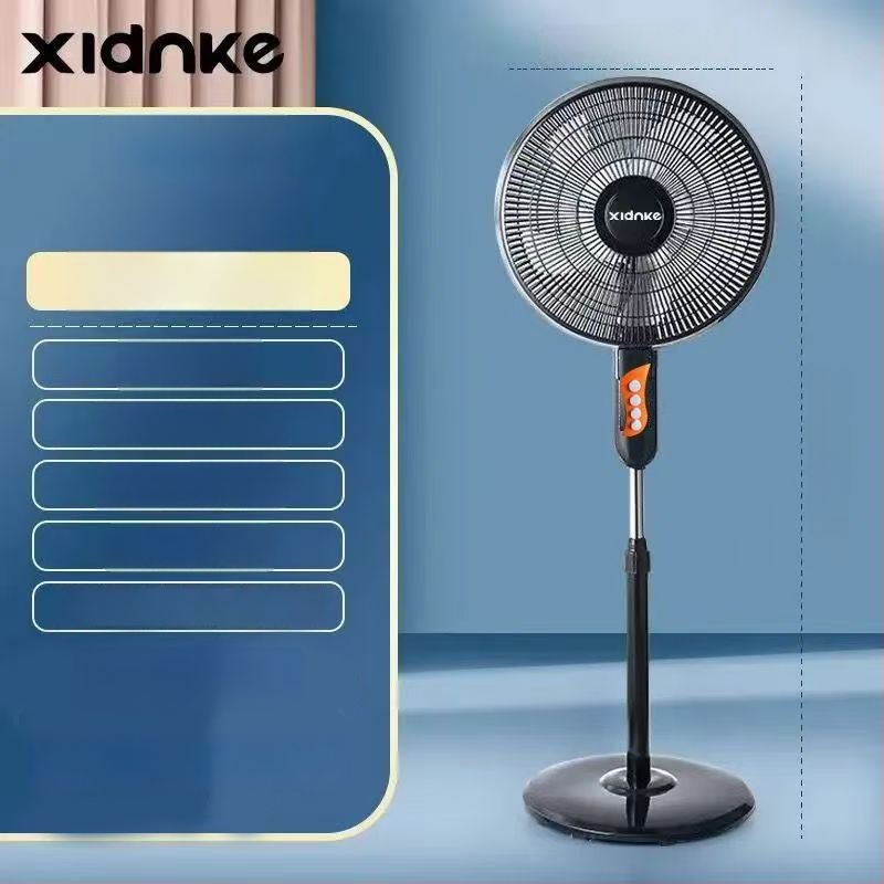 Pastatomas ventiliatorius su osciluojančia galva ir nuotolinio valdymo pulteliu (3 greičiai, laikmatis 2–8 val., modelis M-40)