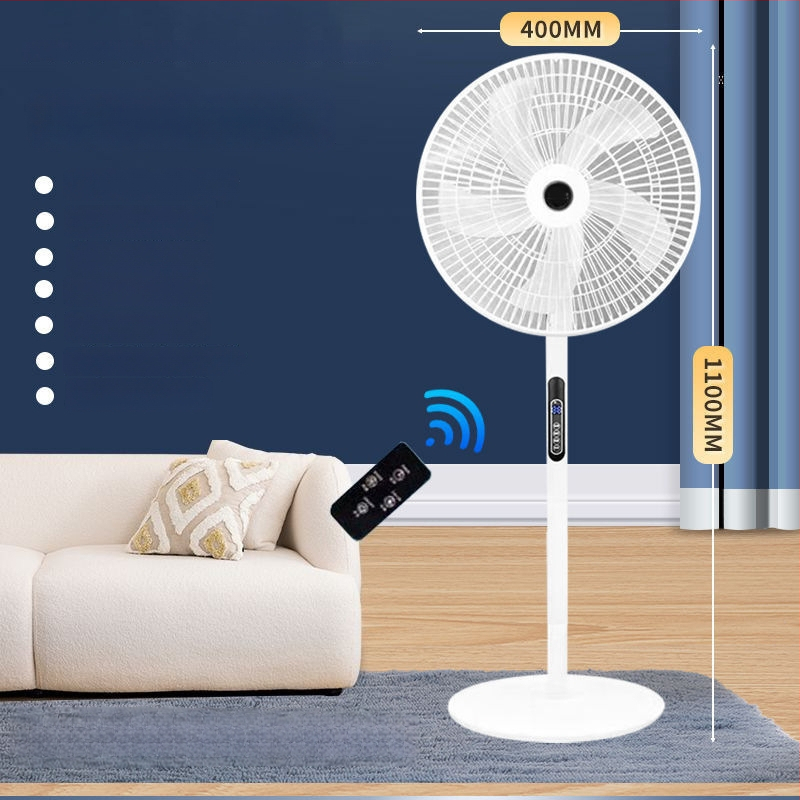 Pastatomas ventiliatorius su osciluojančia galva ir nuotolinio valdymo pulteliu (3 greičiai, laikmatis 2–8 val., modelis M-40)