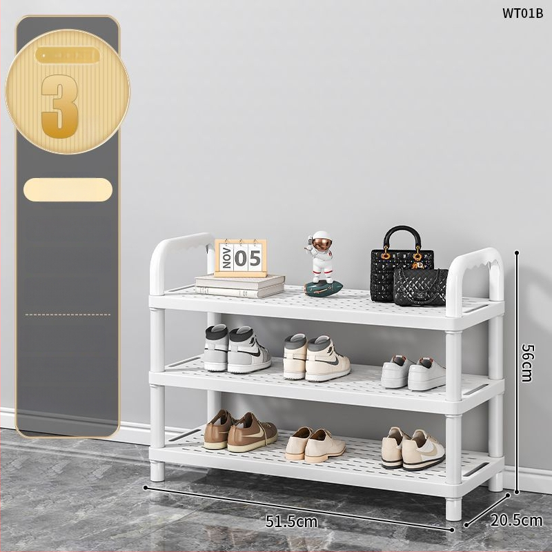 Etajeră pentru pantofi, cu mai multe etaje, din plastic, pentru hol, Multifuncțional