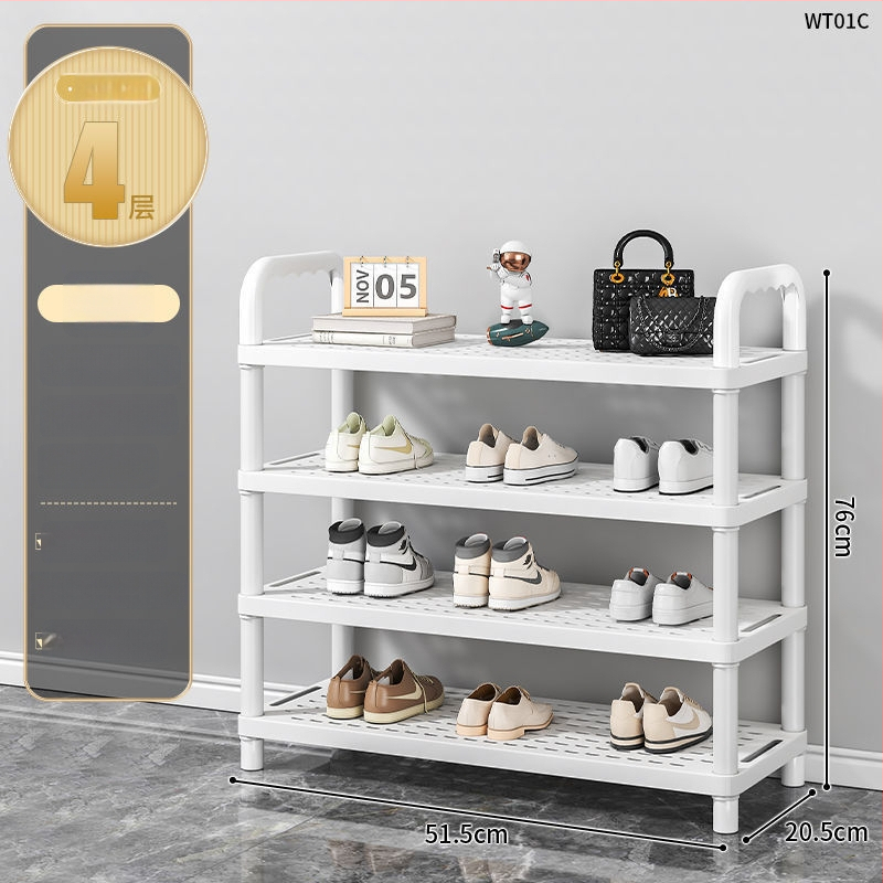 Etajeră pentru pantofi, cu mai multe etaje, din plastic, pentru hol, Multifuncțional