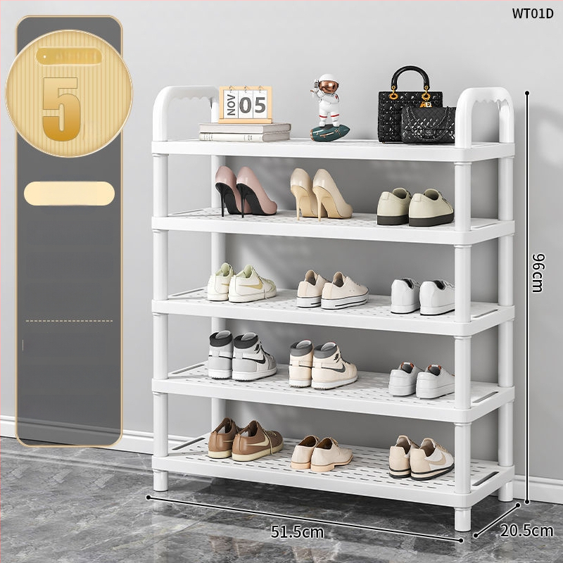 Etajeră pentru pantofi, cu mai multe etaje, din plastic, pentru hol, Multifuncțional