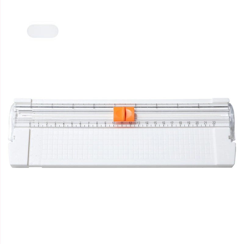 Tăietor de hârtie din plastic, A5, portabil, tip glisant, model 857, cod produs GYDZ03, capul lamei