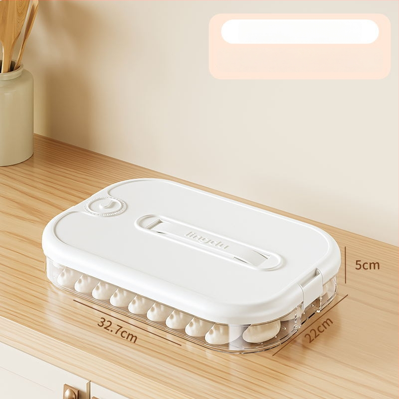 Koldūnų laikymo dėžutė, daugiasluoksnis šviežumo išsaugojimo dizainas, maisto kokybės plastikas, uždara, šaldymui skirta