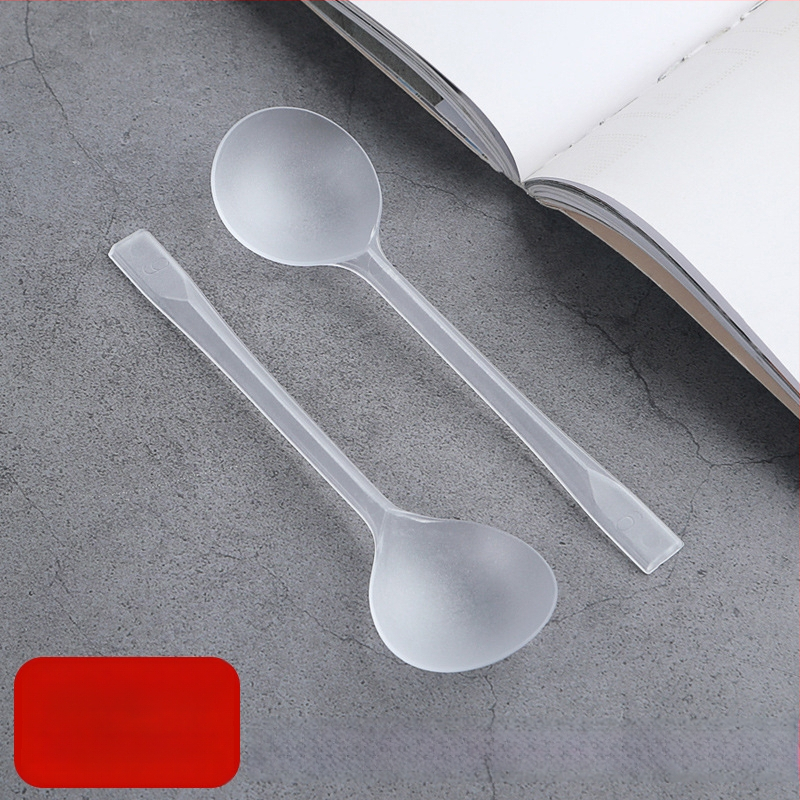 Jednorázová plastová lyžička s hrubým dizajnom v tvare korytnačky, na ovocie, dezert a zmrzlinu, vhodná do mikrovlnky, prispôsobenie k dispozícii