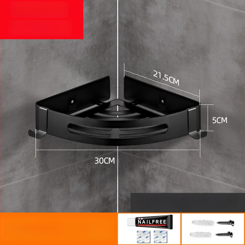 Be gręžimo 304 nerūdijančio plieno vonios kambario trikampė lentyna kampinė, veidrodinis poliravimas, apkrova 20 kg, 1–3 sluoksniai