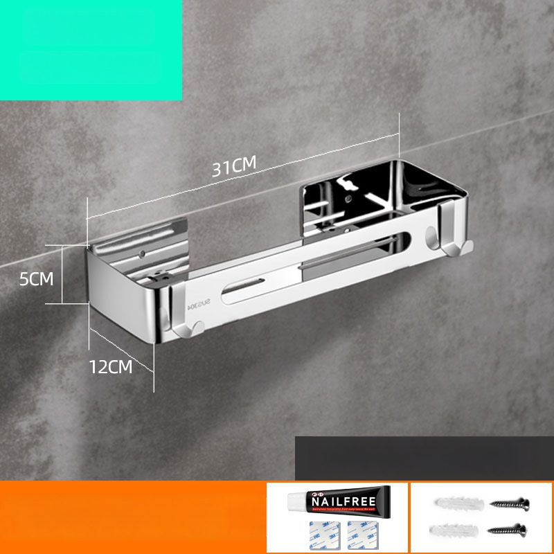 Be gręžimo 304 nerūdijančio plieno vonios kambario trikampė lentyna kampinė, veidrodinis poliravimas, apkrova 20 kg, 1–3 sluoksniai