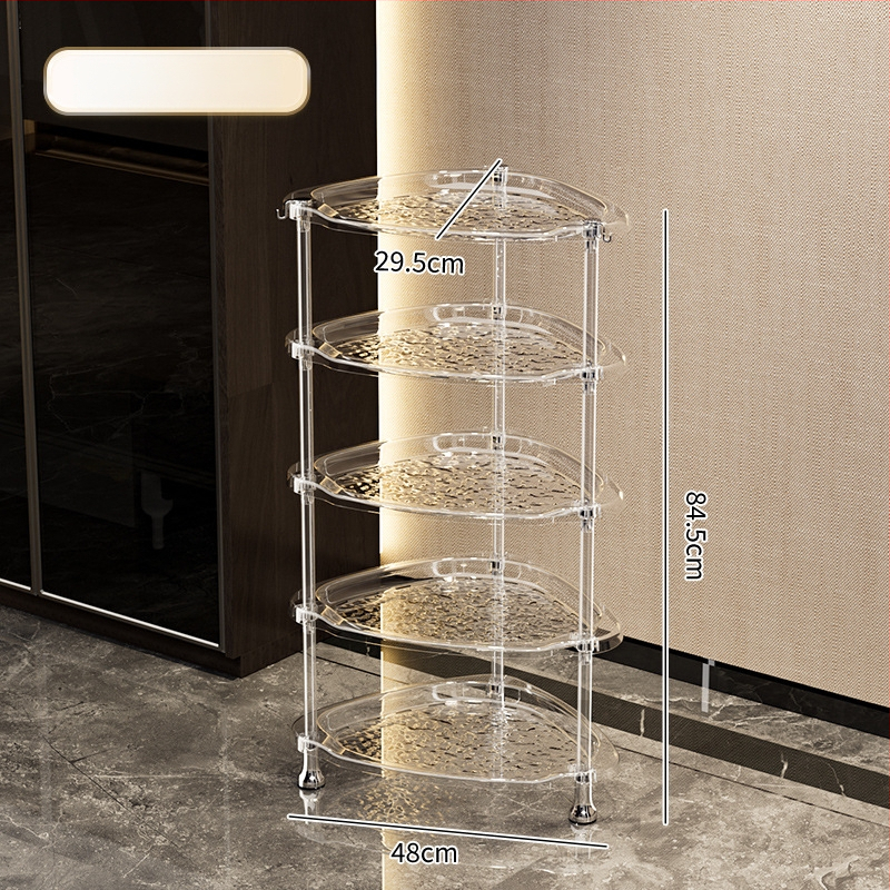 Kampinis laikymo stovas vonios kambariui ir svetainei, plastikas, daugiaaukštis, lengvas prabangos stilius, daugiafunkcinis, modeliai SW8523, SW8524, SW8525, SW8523A, SW8524A, SW8323, SW8324